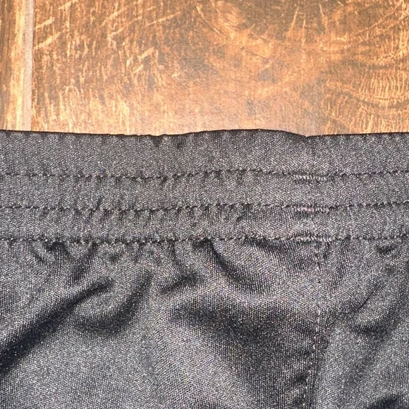 adidas Boys Black Athletic Shorts Size 6 White Logo Activewear - Picture 5 of 5